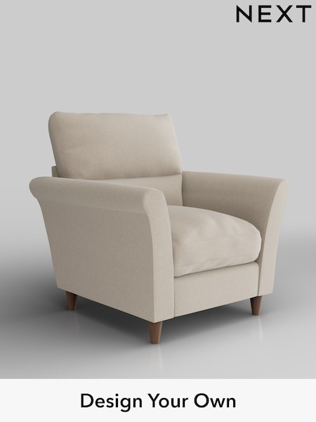 Tweedy Blend Easy Clean/Oyster Hartley Highback Relaxed Sit (H39962) | £775