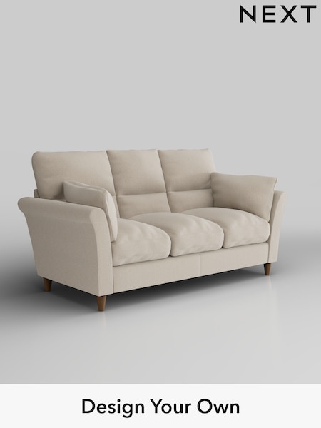 Tweedy Blend Easy Clean/Oyster Hartley Highback Relaxed Sit (H39962) | £1,225