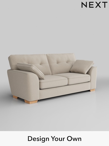 Tweedy Blend Easy Clean/Oyster Stamford Buttoned Back (H39970) | £1,175