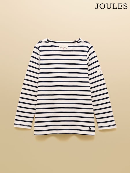 Joules Girls' Harbour Navy Blue Long Sleeve Jersey Top (H40015) | £14 - £18