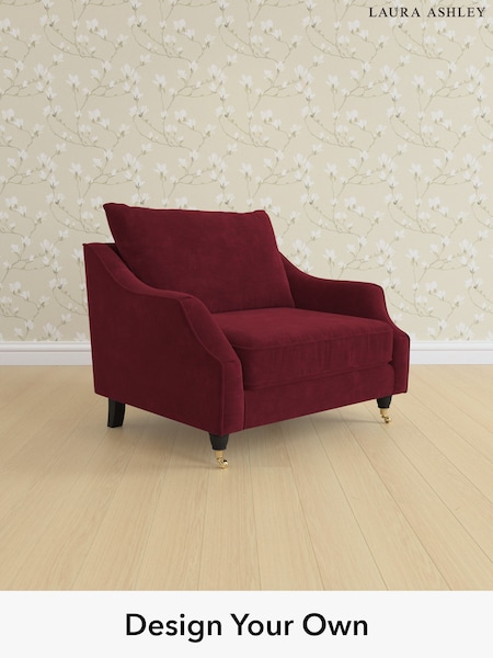 Alwyn Velvet/Burgundy Red Beverley By Laura Ashley (H40019) | £1,000