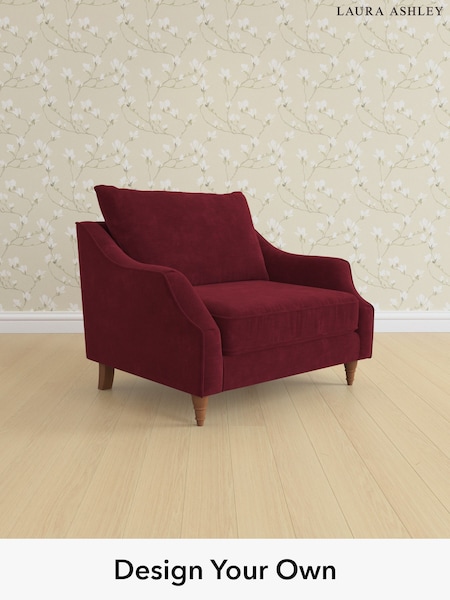 Alwyn Velvet/Burgundy Red Beverley By Laura Ashley (H40019) | £1,000