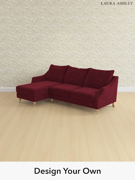 Alwyn Velvet/Burgundy Red Beverley By Laura Ashley (H40019) | £2,175
