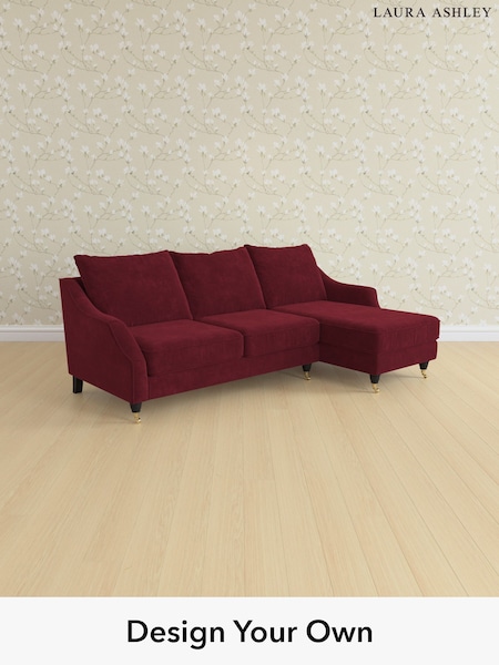 Alwyn Velvet/Burgundy Red Beverley By Laura Ashley (H40019) | £2,175
