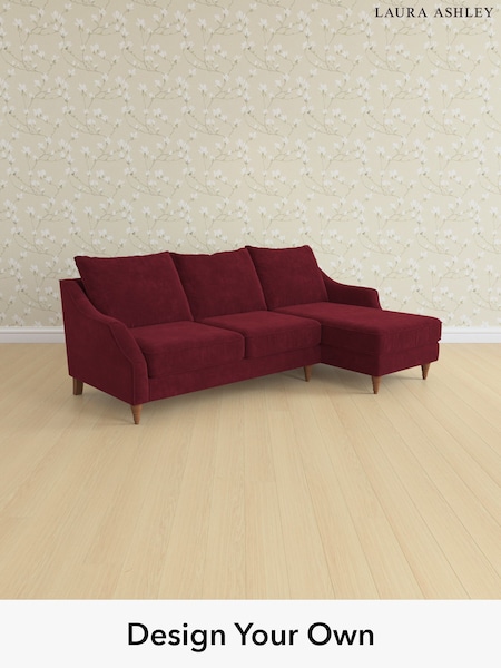 Alwyn Velvet/Burgundy Red Beverley By Laura Ashley (H40019) | £2,175