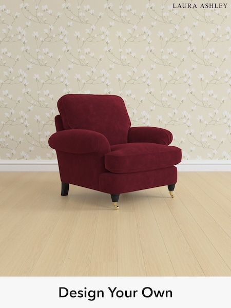 Alwyn Velvet/Burgundy Red Beaumaris By Laura Ashley (H40020) | £900