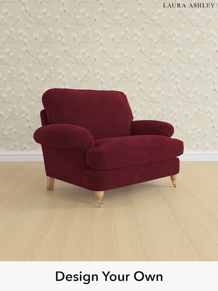 Alwyn Velvet/Burgundy Red Beaumaris By Laura Ashley (H40020) | £1,050
