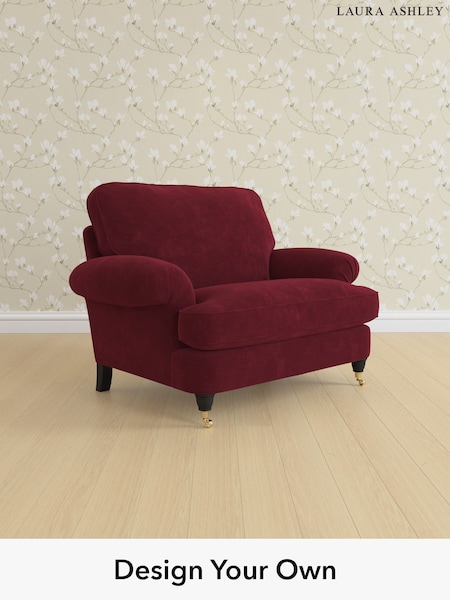 Alwyn Velvet/Burgundy Red Beaumaris By Laura Ashley (H40020) | £1,050