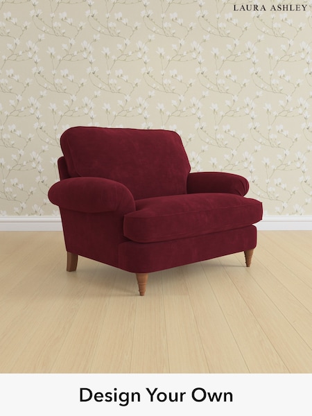 Alwyn Velvet/Burgundy Red Beaumaris By Laura Ashley (H40020) | £1,050