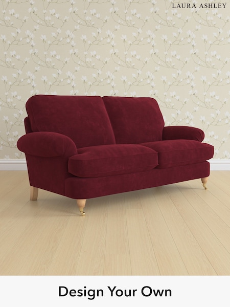 Alwyn Velvet/Burgundy Red Beaumaris By Laura Ashley (H40020) | £1,325