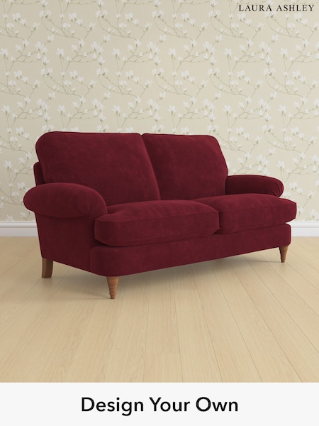 Alwyn Velvet/Burgundy Red Beaumaris By Laura Ashley (H40020) | £1,325