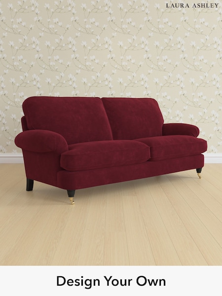Alwyn Velvet/Burgundy Red Beaumaris By Laura Ashley (H40020) | £1,425