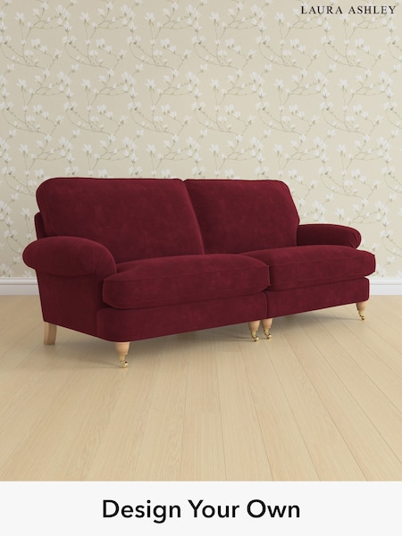 Alwyn Velvet/Burgundy Red Beaumaris By Laura Ashley (H40020) | £1,525