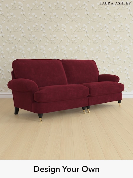 Alwyn Velvet/Burgundy Red Beaumaris By Laura Ashley (H40020) | £1,525