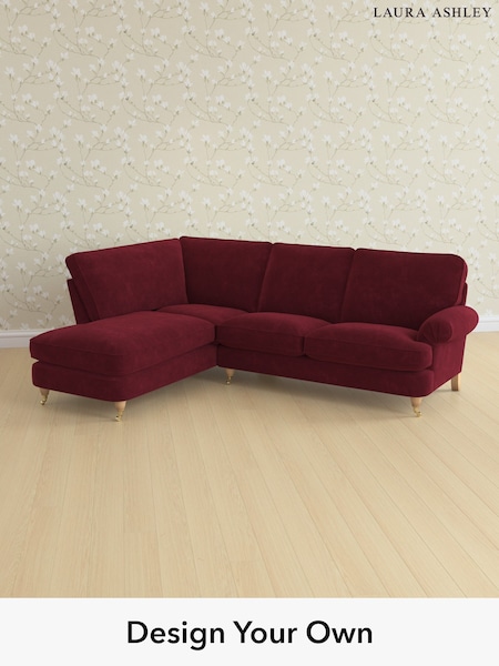 Alwyn Velvet/Burgundy Red Beaumaris By Laura Ashley (H40020) | £2,350