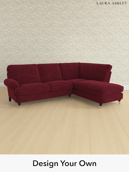 Alwyn Velvet/Burgundy Red Beaumaris By Laura Ashley (H40020) | £2,350
