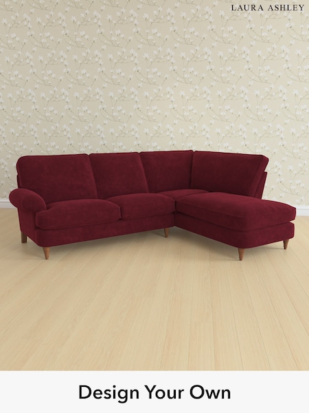 Alwyn Velvet/Burgundy Red Beaumaris By Laura Ashley (H40020) | £2,350