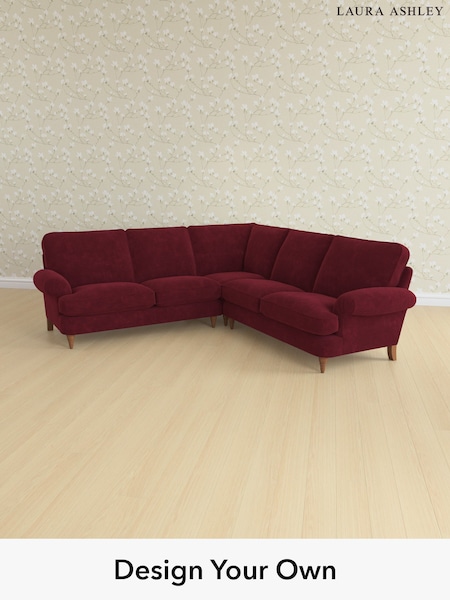 Alwyn Velvet/Burgundy Red Beaumaris By Laura Ashley (H40020) | £2,800