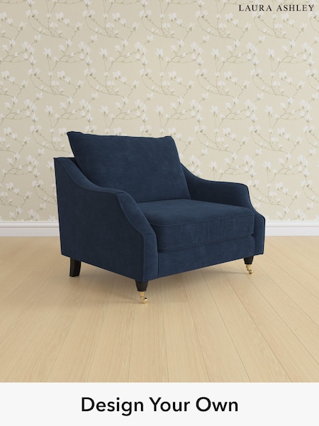 Alwyn Velvet/Midnight Navy Beverley By Laura Ashley (H40021) | £1,000