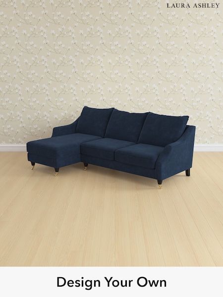 Alwyn Velvet/Midnight Navy Beverley By Laura Ashley (H40021) | £2,175
