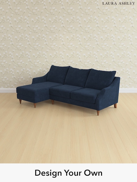 Alwyn Velvet/Midnight Navy Beverley By Laura Ashley (H40021) | £2,175