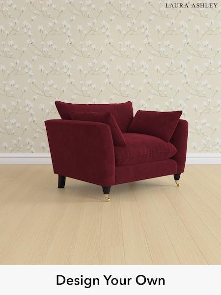 Alwyn Velvet/Burgundy Red Casterton By Laura Ashley (H40023) | £1,000