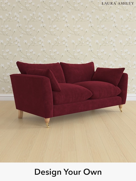 Alwyn Velvet/Burgundy Red Casterton By Laura Ashley (H40023) | £1,325