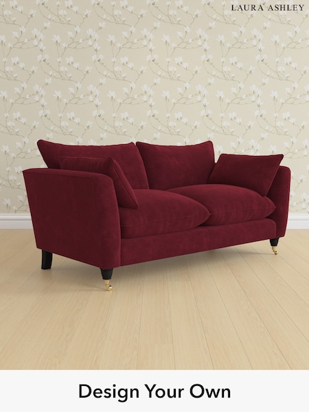 Alwyn Velvet/Burgundy Red Casterton By Laura Ashley (H40023) | £1,325