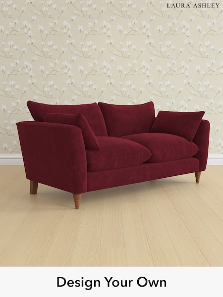 Alwyn Velvet/Burgundy Red Casterton By Laura Ashley (H40023) | £1,325