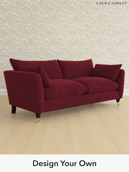 Alwyn Velvet/Burgundy Red Casterton By Laura Ashley (H40023) | £1,425