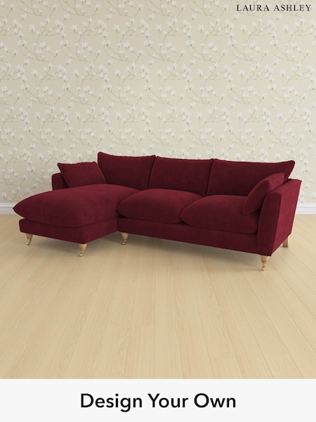 Alwyn Velvet/Burgundy Red Casterton By Laura Ashley (H40023) | £2,175
