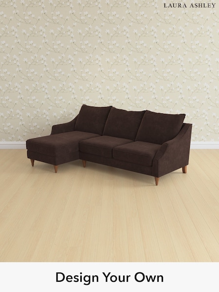 Alwyn Velvet/Chocolate Brown Beverley By Laura Ashley (H40024) | £2,175