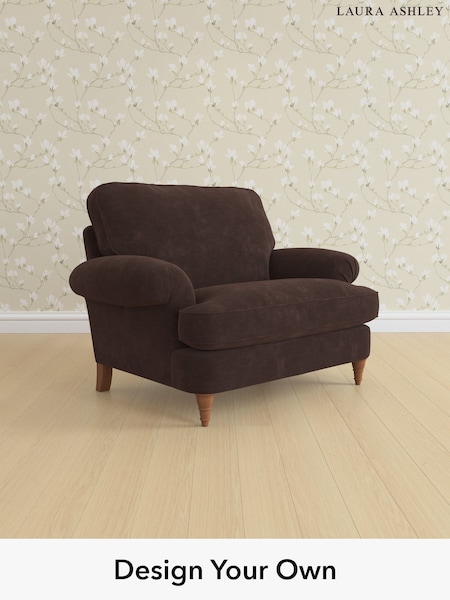 Alwyn Velvet/Chocolate Brown Beaumaris By Laura Ashley (H40025) | £1,050