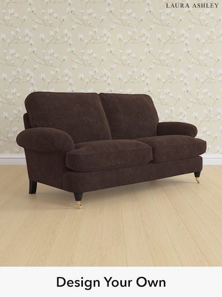 Alwyn Velvet/Chocolate Brown Beaumaris By Laura Ashley (H40025) | £1,325