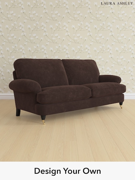 Alwyn Velvet/Chocolate Brown Beaumaris By Laura Ashley (H40025) | £1,425