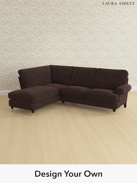 Alwyn Velvet/Chocolate Brown Beaumaris By Laura Ashley (H40025) | £2,350