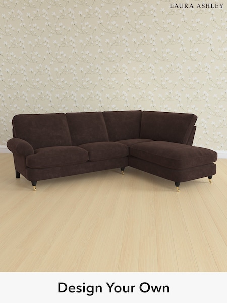 Alwyn Velvet/Chocolate Brown Beaumaris By Laura Ashley (H40025) | £2,350