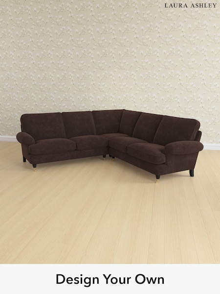 Alwyn Velvet/Chocolate Brown Beaumaris By Laura Ashley (H40025) | £2,800