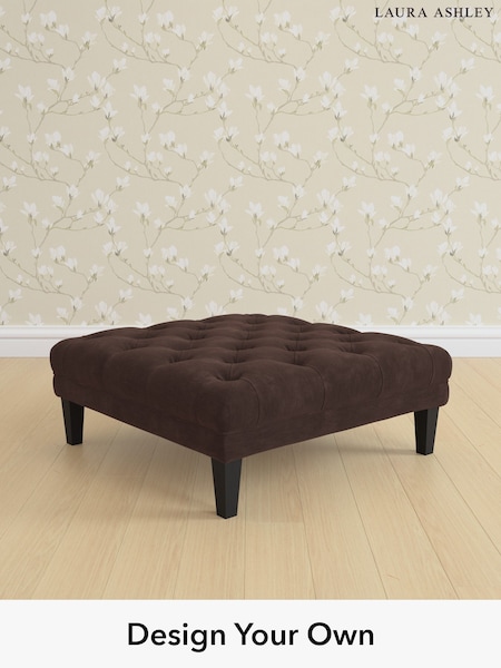 Alwyn Velvet/Chocolate Brown Chatsworth Button Back By Laura Ashley (H40028) | £600