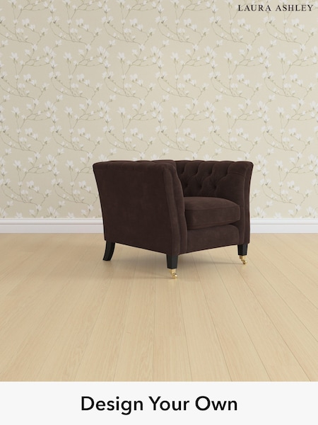 Alwyn Velvet/Chocolate Brown Chatsworth Button Back By Laura Ashley (H40028) | £1,000