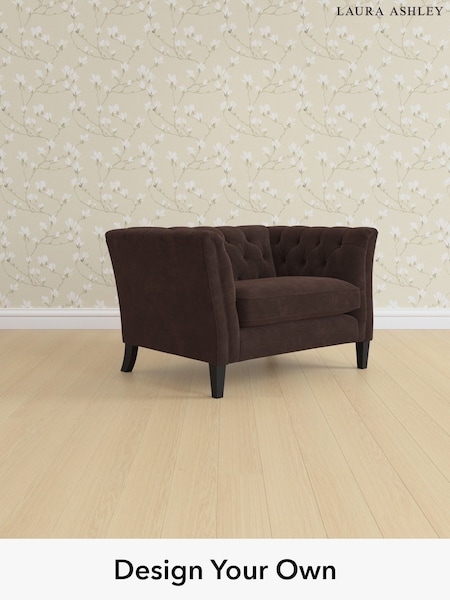 Alwyn Velvet/Chocolate Brown Chatsworth Button Back By Laura Ashley (H40028) | £1,100