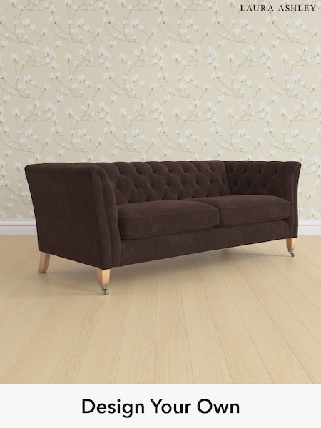 Alwyn Velvet/Chocolate Brown Chatsworth Button Back By Laura Ashley (H40028) | £1,525