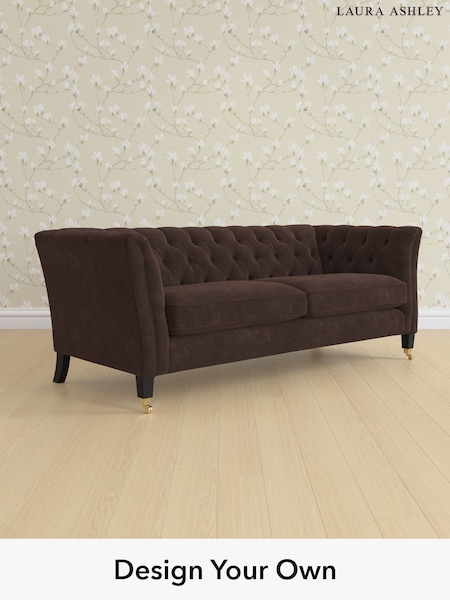 Alwyn Velvet/Chocolate Brown Chatsworth Button Back By Laura Ashley (H40028) | £1,525