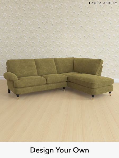 Alwyn Velvet/Olive Green Beaumaris By Laura Ashley (H40030) | £2,350