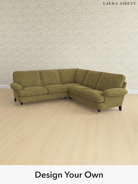 Alwyn Velvet/Olive Green Beaumaris By Laura Ashley (H40030) | £2,800