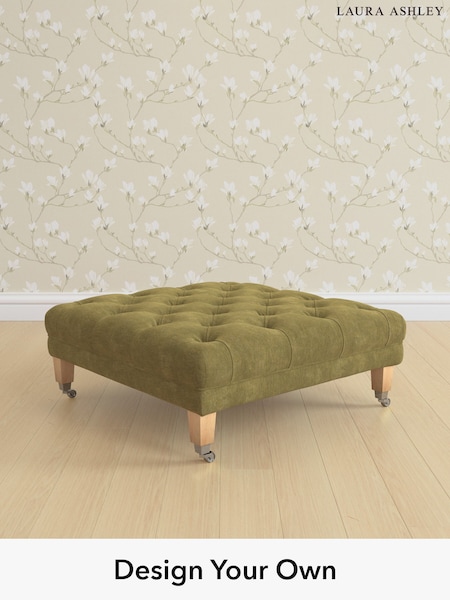 Alwyn Velvet/Olive Green Chatsworth Button Back By Laura Ashley (H40031) | £600