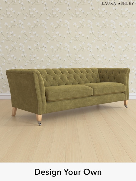 Alwyn Velvet/Olive Green Chatsworth Button Back By Laura Ashley (H40031) | £1,625