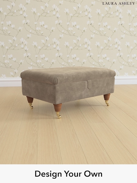 Alwyn Velvet/Truffle Natural Beaumaris By Laura Ashley (H40032) | £525