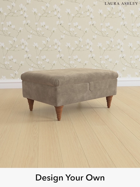 Alwyn Velvet/Truffle Natural Beaumaris By Laura Ashley (H40032) | £525