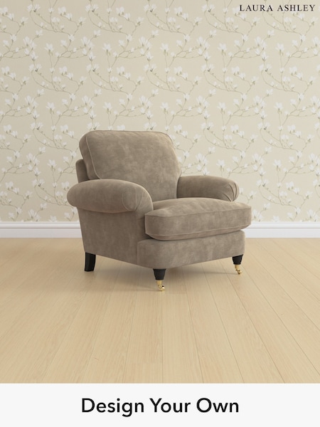 Alwyn Velvet/Truffle Natural Beaumaris By Laura Ashley (H40032) | £900